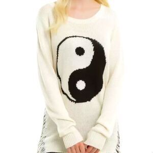 Hot Topic Yin Yang Tunic Sweater XL